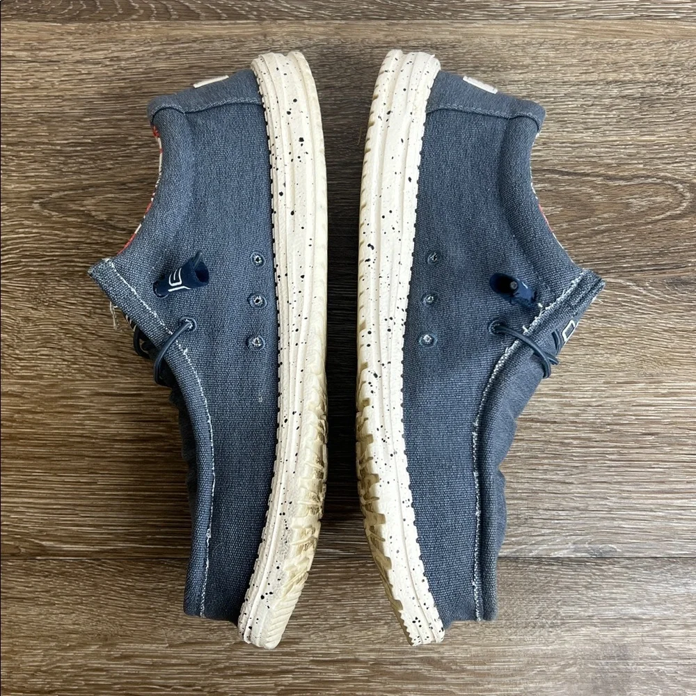 👟 Hey Dude Wally Stretch Shoes | Men’s US 10 | Blue |